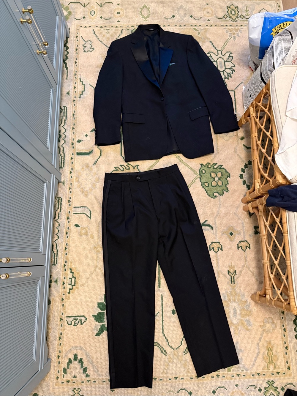 Jos. A. Bank Men's Black Two-Piece Tuxedo Suit